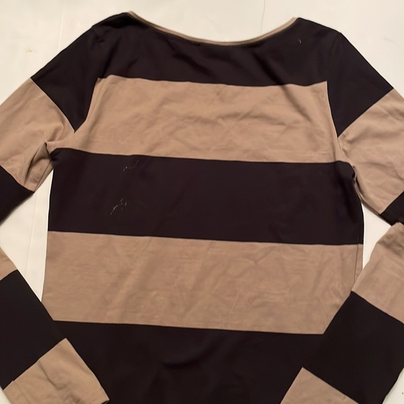 DIVIDED (by H&M) stripes dress or tunic, size 6. Colors tan and black. Stretchy - Picture 9 of 15